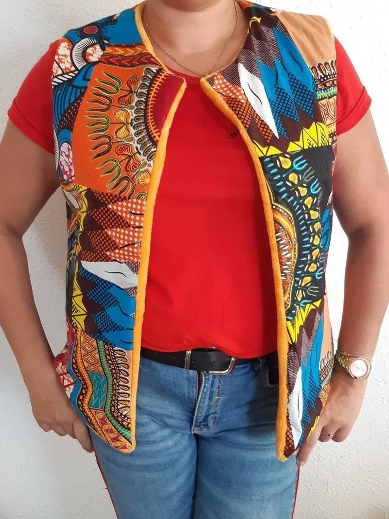 Veste femme en pagne hotsell