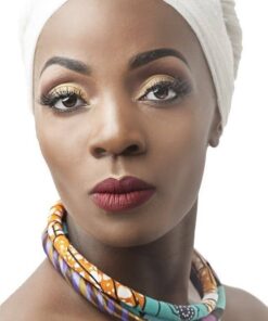 Kitenge Fabric Ankara Stack of 3 Necklaces(Price is for Collective 3 Single Necklaces Together)