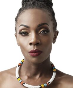 South African Designed Beaded Tube Necklace