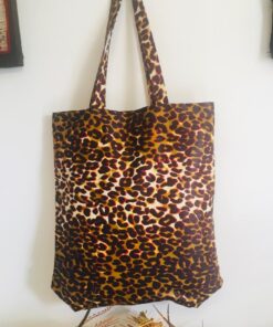 Tote bag fait avec du wax