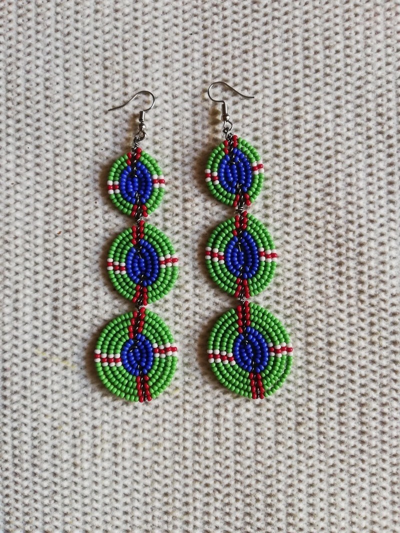 masai beads earrings beaded earrings masai earrings african earrings gift for her masai earrings kenya earrings statement earrings