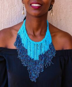 African Women beaded necklace