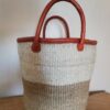 African sisal basket handmade fabric