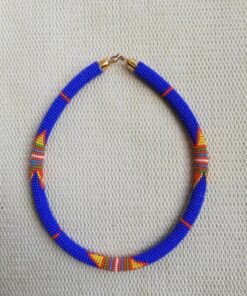 African necklace Rope handmade fabric