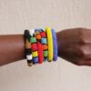 African beaded bracelet handmade fabric