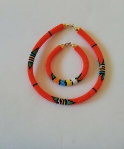 African necklace wax handmade fabric
