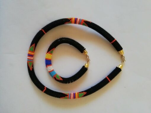 African necklace wax fabric