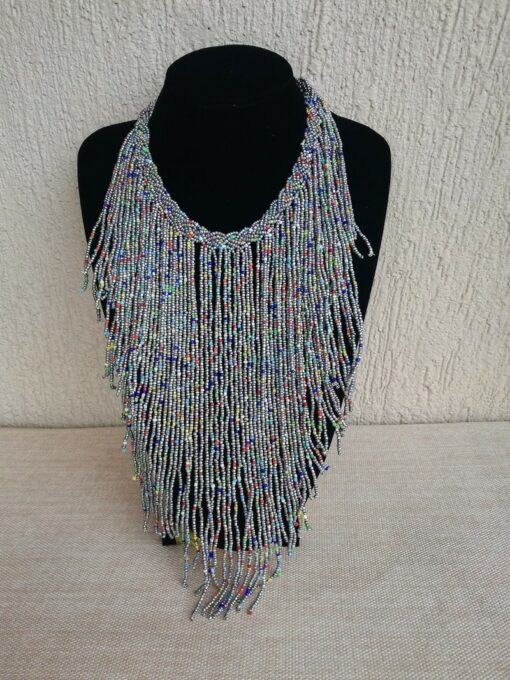 African women necklace handmade fabric