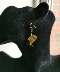 Very small 1" nefertiti earrings