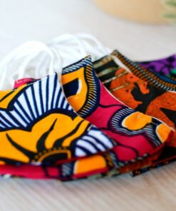 Masques lavable fait en tissus africain
