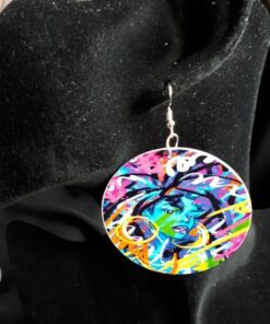 Street Art girl Earrings