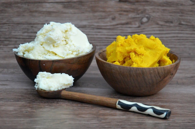 Beurre de karité jaune du Ghana, 1 kg, beurre de karité brut africain non  raffiné