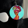 Turquoise headwrap Earrings