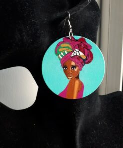 Turquoise headwrap Earrings