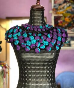 Necklace Button Cape with wax