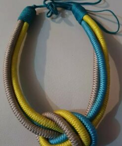 Collier femme en cordon naturel