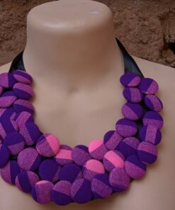 ATTACHE BOUTON MAASAI FABRIC