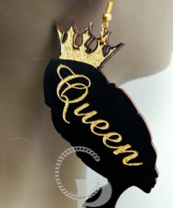 black queen earrings