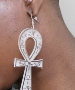 Ankh engraved in clear acrylic in 4"