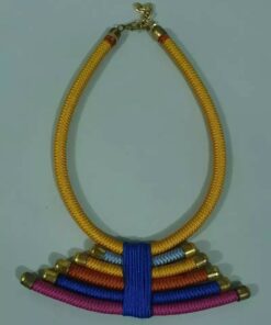 Collier femme en cordon naturel