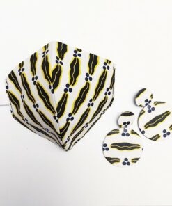 Masque protecteur + boucles d'oreilles  intégralement en wx