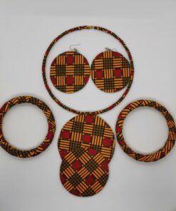 Necklace set in african print