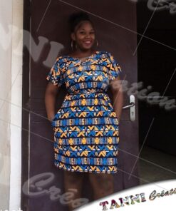 Robe fait en tissu africain