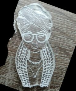 2" girl with glasses
