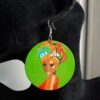 Green headwrap Earrings