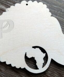 Afro silhouette 3 "