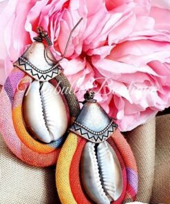 Boucles d'oreilles avec cauri
