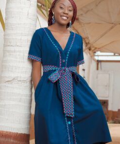 Robe Christia comportant une touche de wax