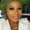 Turban fessou jaune tout en wax