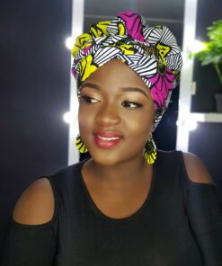 Turban+boucle d oreilles  tout en fleur de mariage