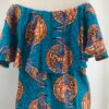 Robe sans épaules fait avec du wax