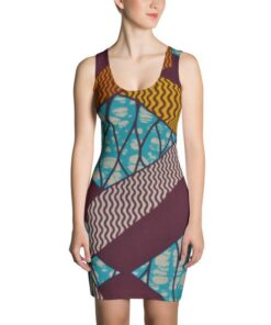 Aichatou - Robe africaine tout en wax