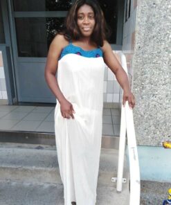 ROBE LONGUE AVEC UNE TOUCHE DE WAX