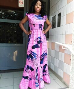Robe longue/ ankara maxi robe africaine