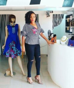 top imprime africain, vetement wax, tunique africain,haut ankara, blouse africaine
