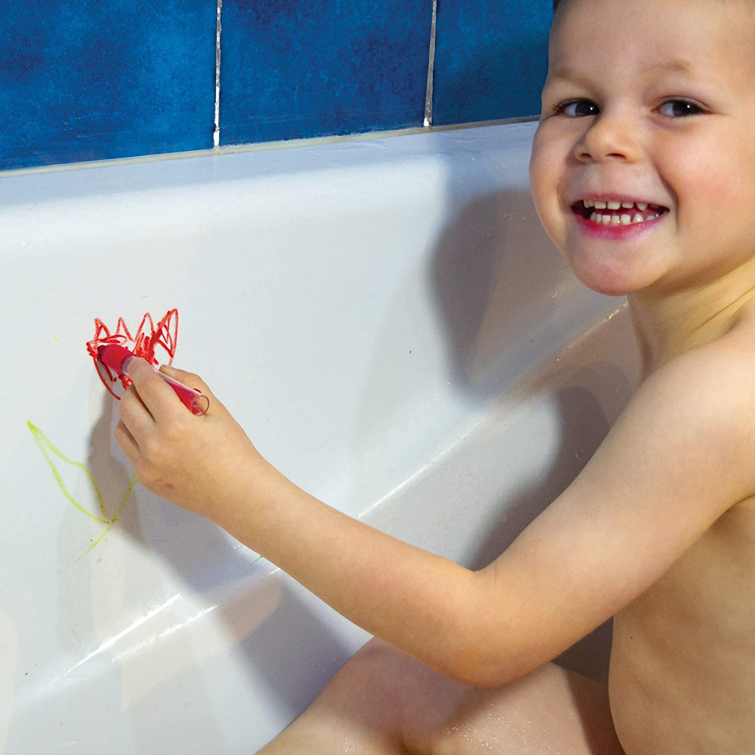 Aladine - Colors Bath - Crayons pour le Bain - Feutres de Bain - Pour  Dessiner sur la Baignoire ou Sous l’Eau - Avec boîte de rangement - À  partir de