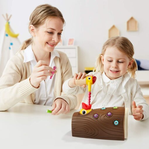 Nourrir le poussin - Jouet magnétique pour les enfants de 2 à 3 ans - Jeu  de simulation pour les tout-petits qui développe des compétences cognitives  et émotionnelles - Grande éducation