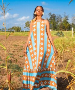 Ola maxi dress - Bleu
