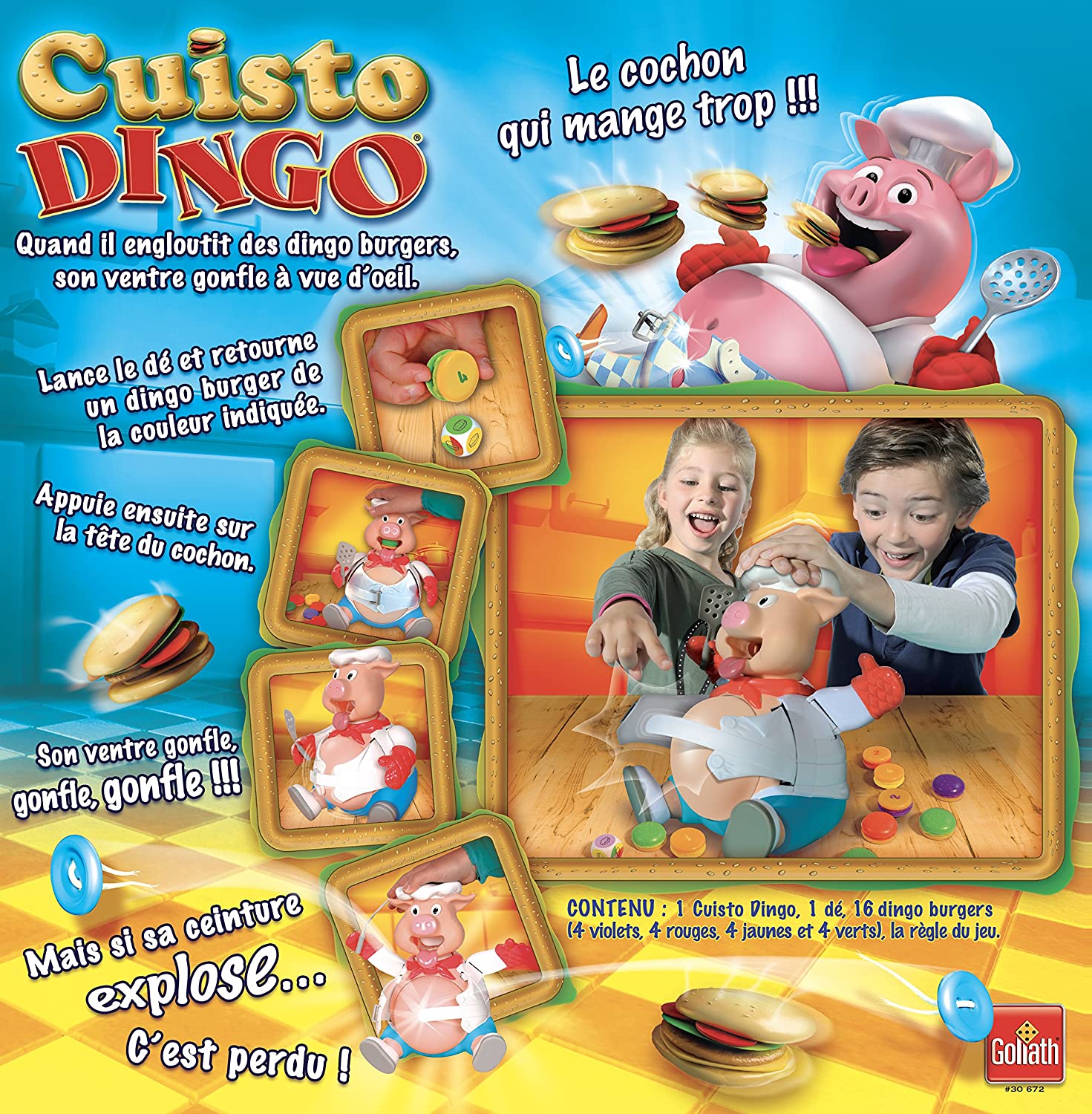 Valisette Multi-Jeux Cuisto Dingo - Jeu de Société Enfants Rigolo 