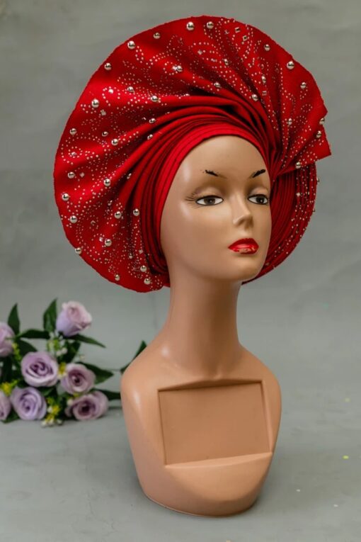 African print head wrap, African autogele print, African headwrap fabric