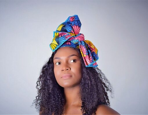 Cotton african headwrap, africanprint turban, headwrap in african wax