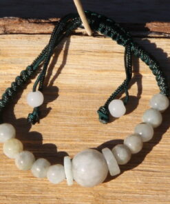 Bracelet réglable, jade de Birmanie