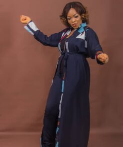 kimono long avec pantalon