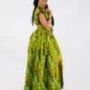 Ensemble Ankara haut court/jupe avec fente