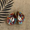 boucles d'oreilles coquillage wax