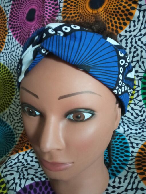 headband wax tissu wax plume de paon boucl'ebene by aime ti_6